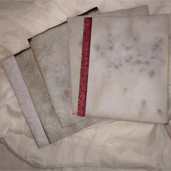 20 Coffee Dyed Coloring Pages, Hand Dyed Papers, Junk Journal Supply - Picture 2 of 8